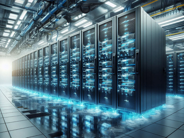 Система жидкостного охлаждения сервера ИИ