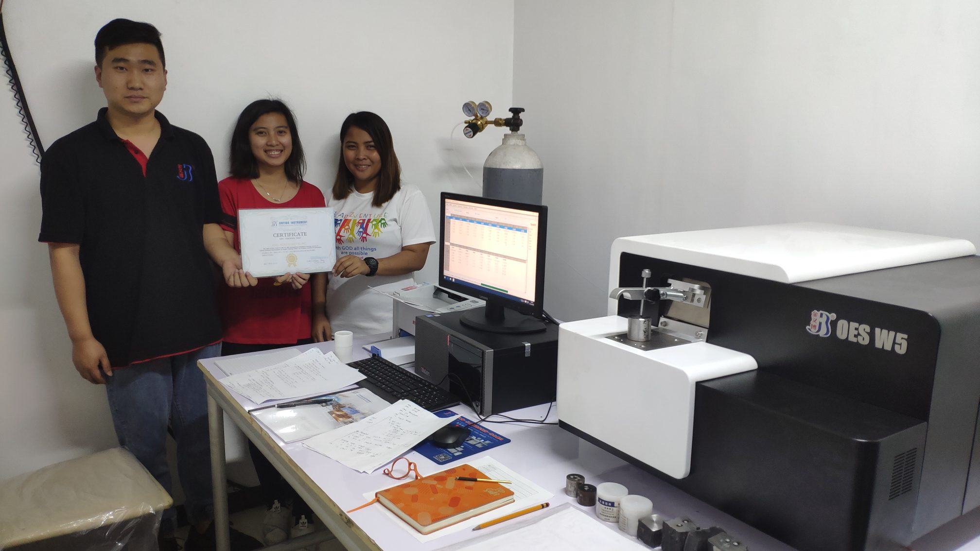 Спектрометр прямого считывания W5 для углеродистой стали ASTM 1045, ASTM 1060, Q235, Q275