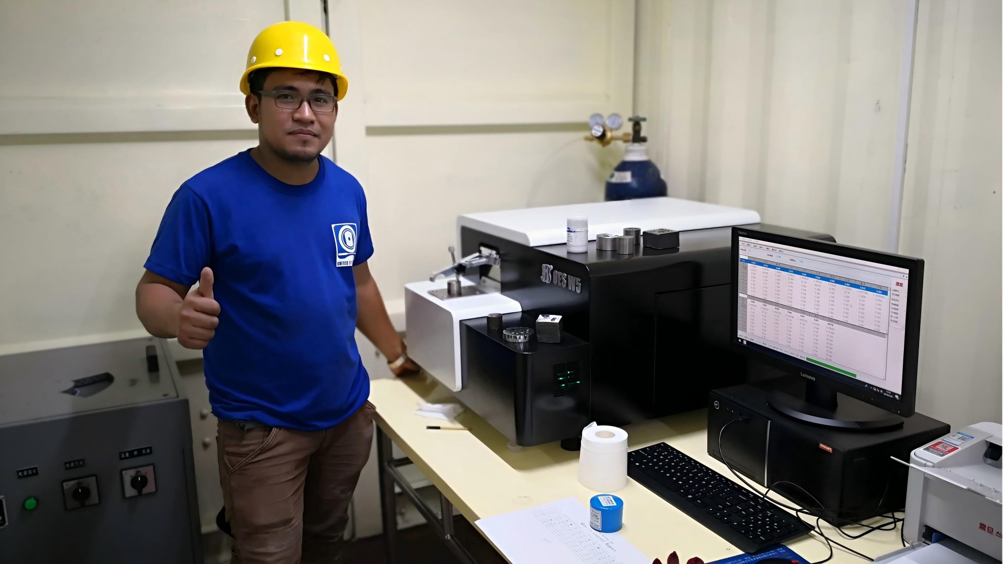 Оптический эмиссионный спектрометр W5 для стальной арматуры Q195, Q235, Q275